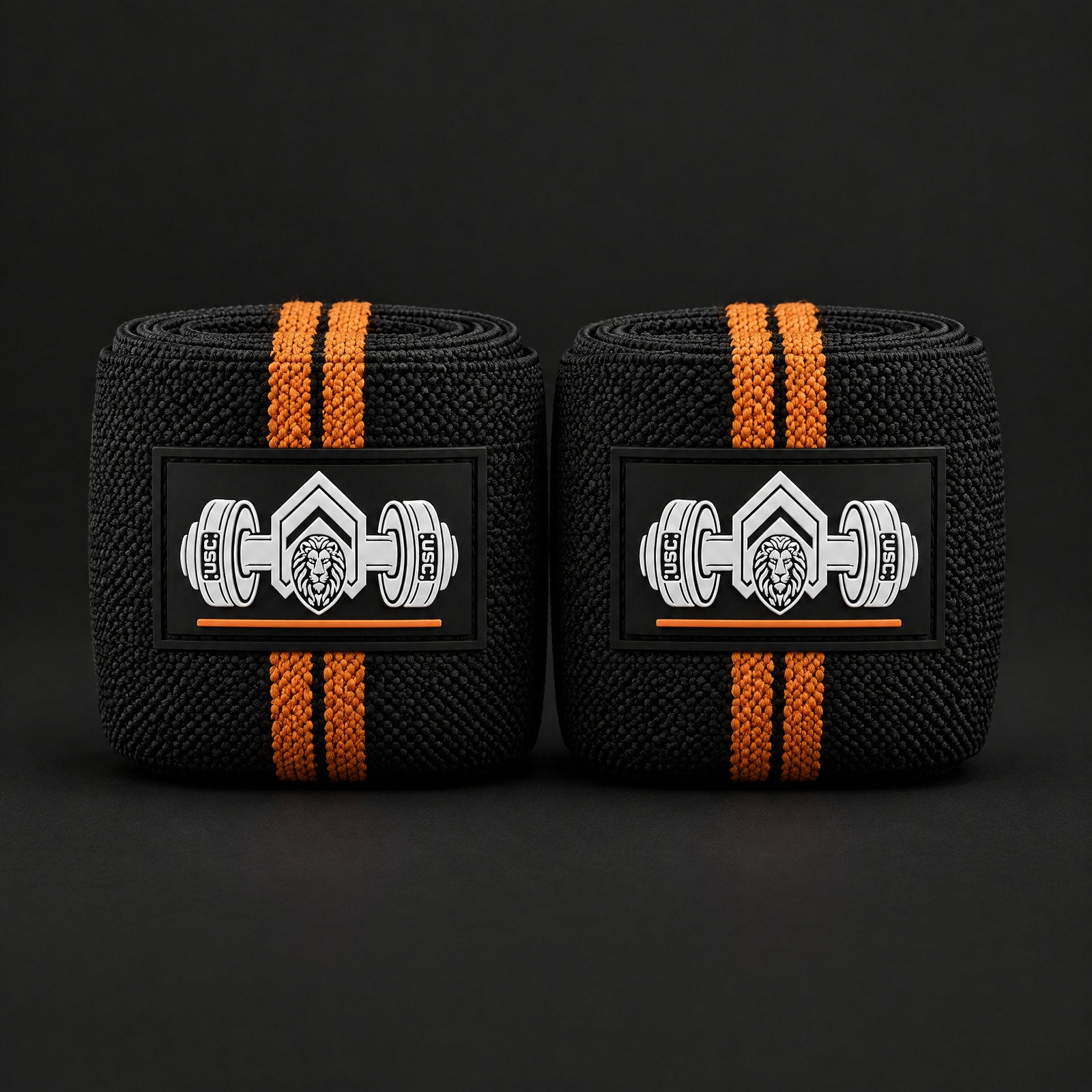 Urban Sports Collective Lifting Wraps 24 with rubber crest patches